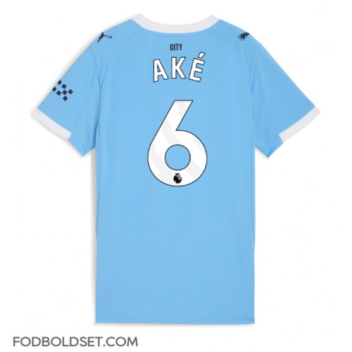 Manchester City Nathan Ake #6 Hjemmebanetrøje Dame 2025-26 Kortærmet